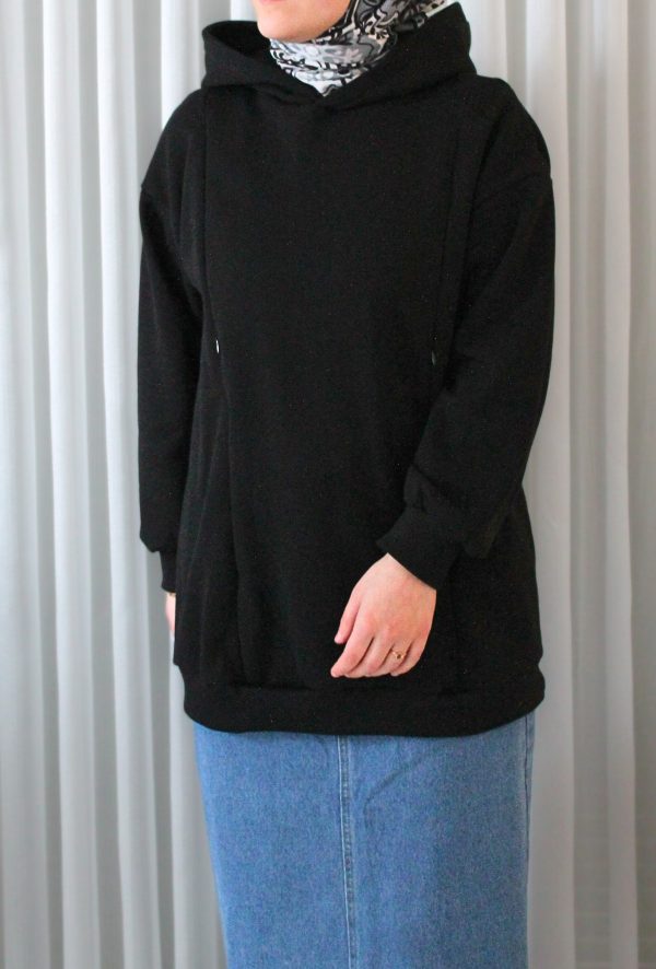 Sweatshirt schwarz